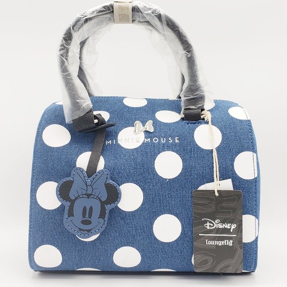 loungefly faux leather minnie mouse crossbody bag
